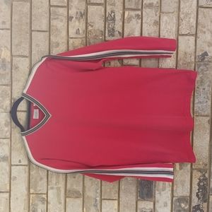 Vintage Arizona Jean Company Red Long-sleeved vneck